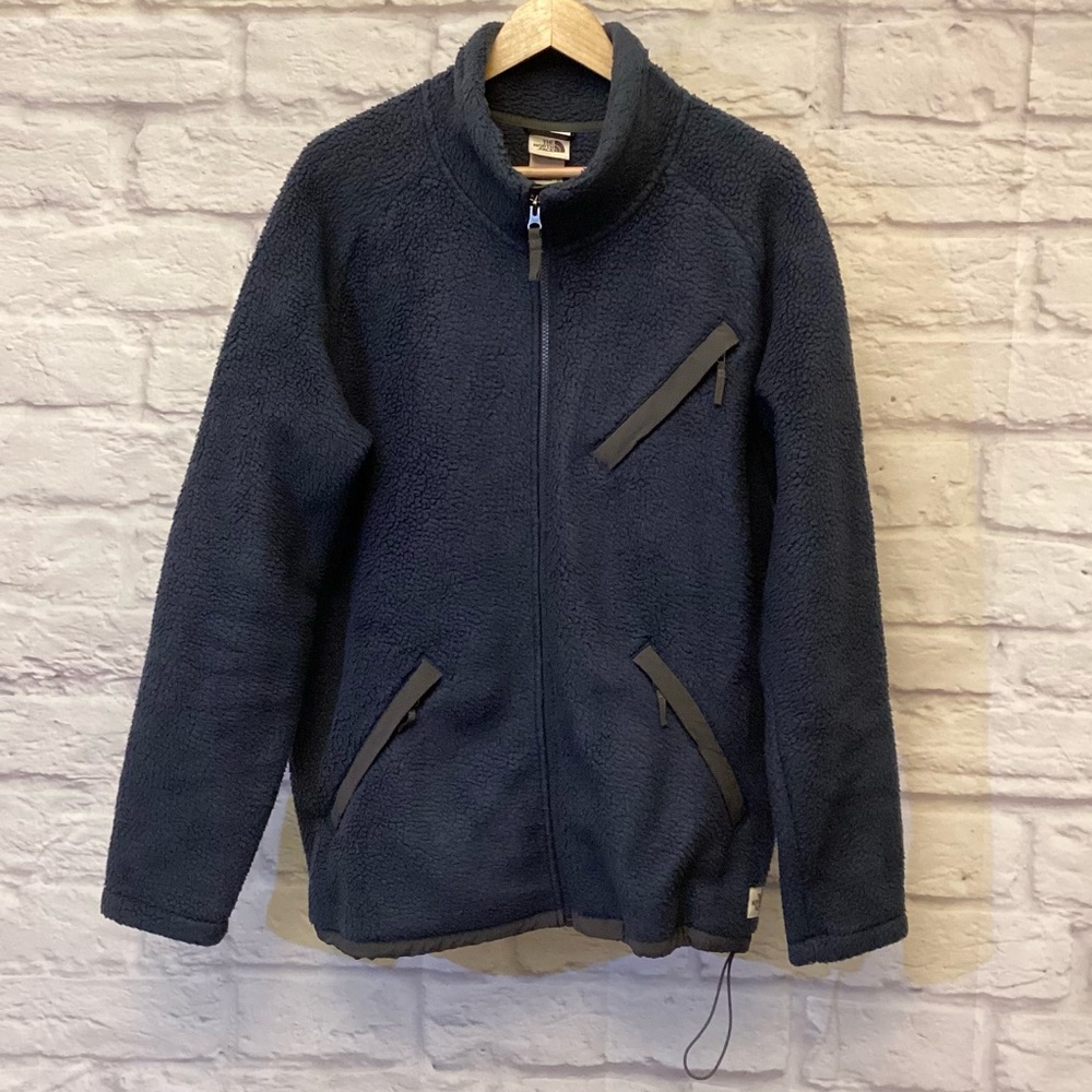 The North Face XL Cragmont Fleece Men’s Jacket Full Zip Blue Gray
